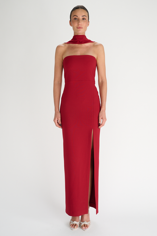 Blair Dress | Deep Red