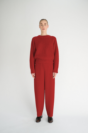 Lou Trousers | Deep Red