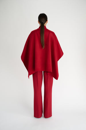 Amber Trousers | Deep Red