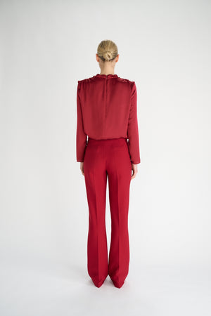 Laure Trousers | Deep Red