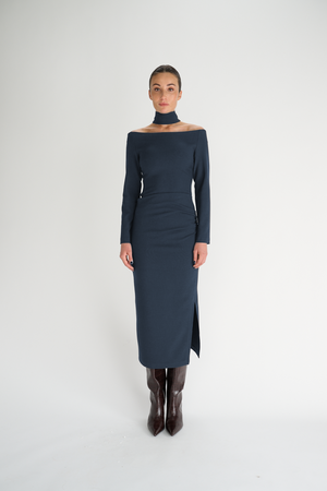 Addison Skirt | Indigo Jean Blue
