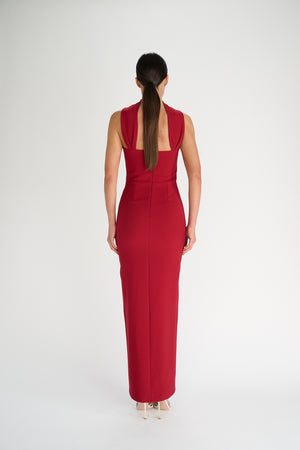Blair Dress | Deep Red