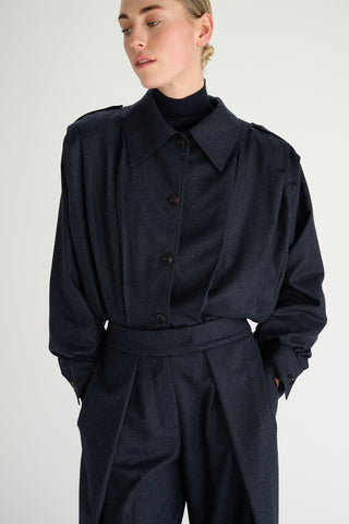 Ezra Jacket | Indigo Jean Blue