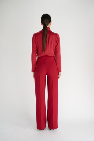 Merol Blouse | Deep Red