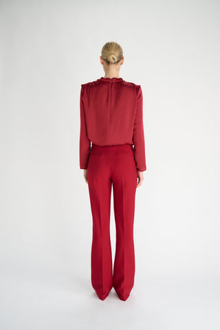 Tullah Blouse | Deep Red