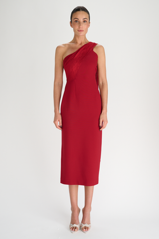 June Dress | Deep Red