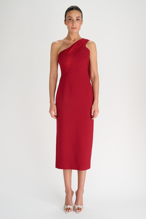 June Dress | Deep Red