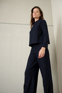 014 - Navy Harringbone