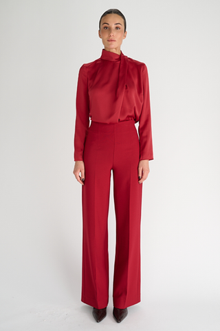 Merol Blouse | Deep Red