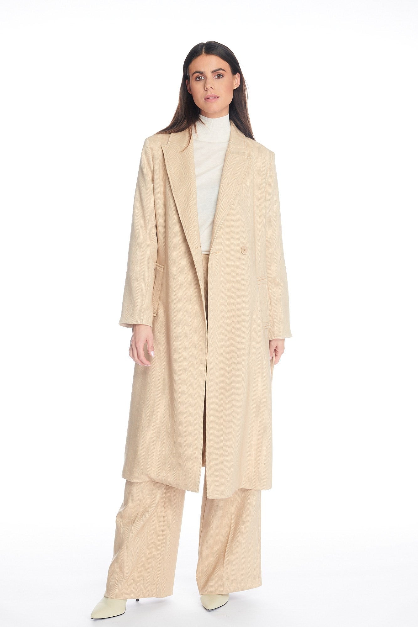 010 - Beige Harringbone