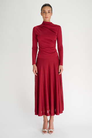 Luca Skirt | Deep Red