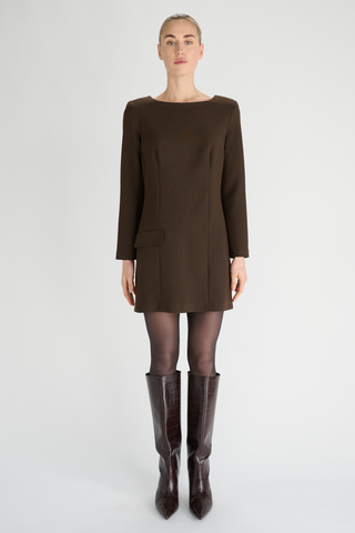 Elmo Dress | Espresso