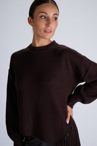 Frill Pullover | Espresso