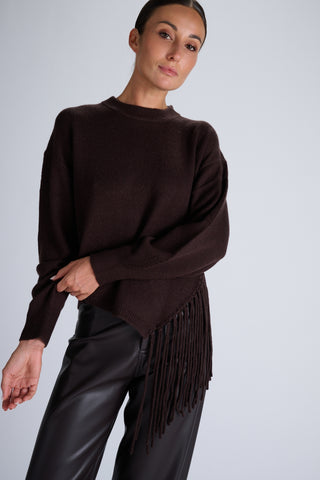 Frill Pullover | Espresso