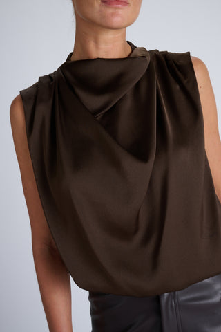 Tux Blouse | Espresso