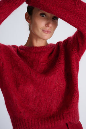 Jude Pullover | Deep Red