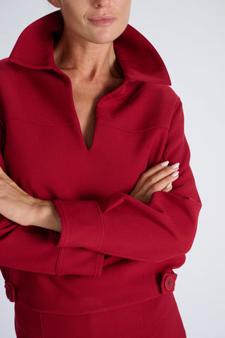 Gryan Blouse | Deep Red