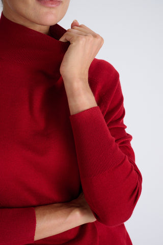 Cecile Top | Deep Red