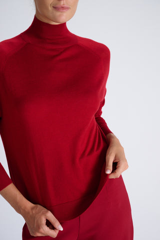 Cecile Top | Deep Red