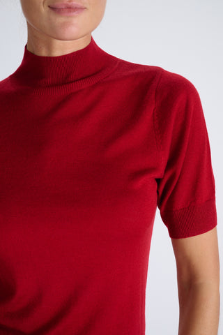 Cerine Top | Deep Red