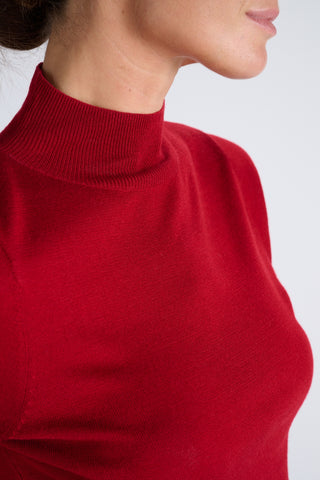 Cerine Top | Deep Red