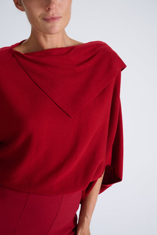 Mia Top | Deep Red