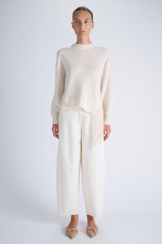 Frill Pullover | Winter White