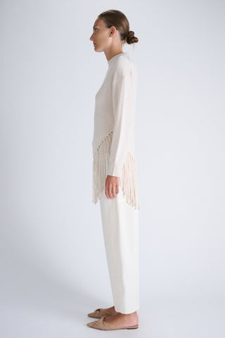 Frill Pullover | Winter White
