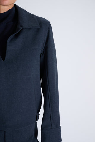 Gryan Blouse | Indigo Jean Blue