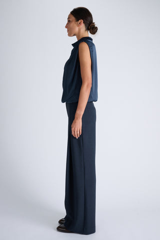 Tux Blouse | Indigo Jean Blue