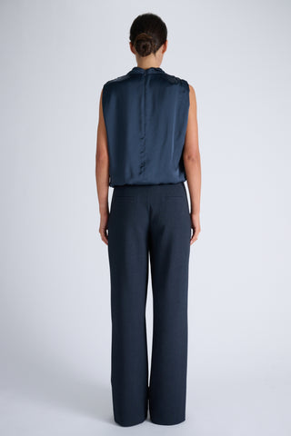 Tux Blouse | Indigo Jean Blue
